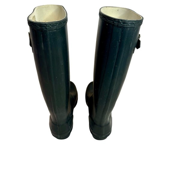 Women’s Hunter size 9 tall black rain boots preowned - Picture 2 of 11